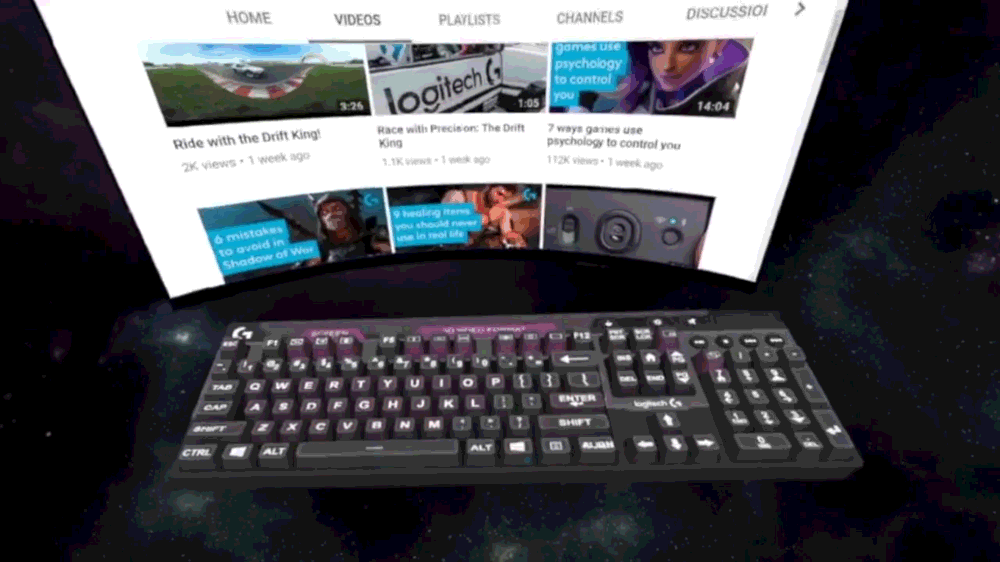 Logitech está creando un teclado físico compatible con Vive Tracker 2